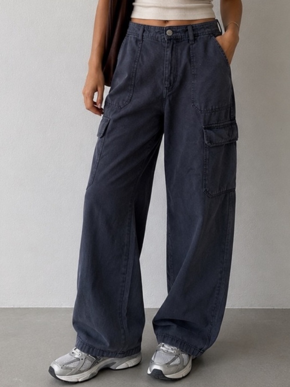 Zara Women’s Cargo Relaxed Straight Leg Utility Pants Sz 10 (fits like 8)